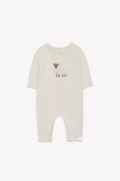 Combinaison longue Ecru broderie mouton