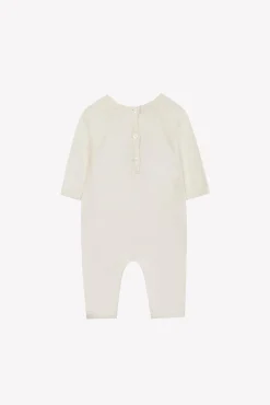 Combinaison longue Ecru broderie mouton