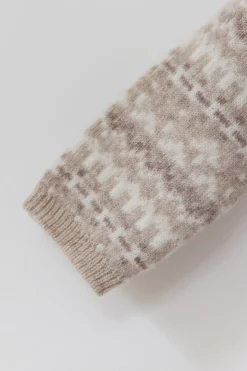 Combinaison longue Greige jacquard