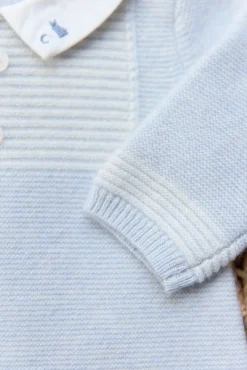 Combinaison longue Bleu céleste smocks