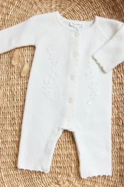Combinaison longue Ecru broderie