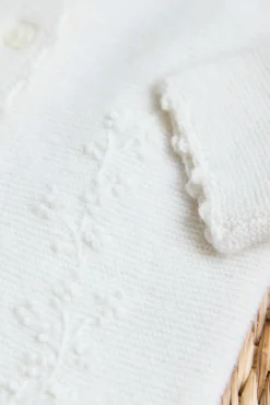 Combinaison longue Ecru broderie