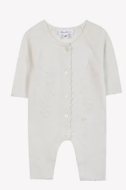 Combinaison longue Ecru broderie