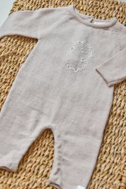 Combinaison longue Moka broderie hérisson