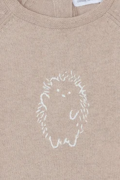 Combinaison longue Moka broderie hérisson