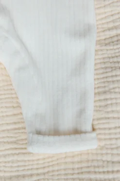 Combinaison longue Ecru velours