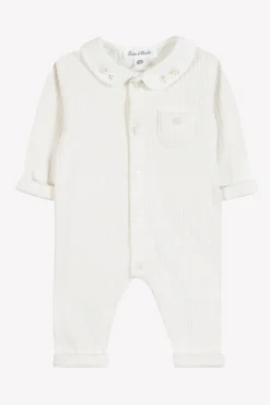 Combinaison longue Ecru velours