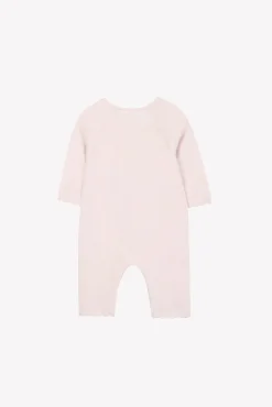 Combinaison longue Rose pâle broderie