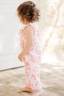 Combinaison longue Praline inspiration Toile de Jouy