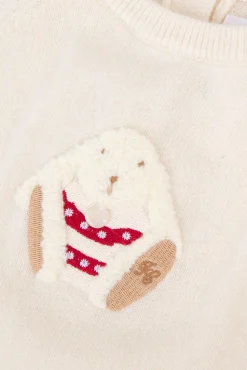 Combinaison longue Ecru illustration lapin