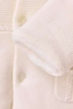 Combinaison Pilote Ecru en maille