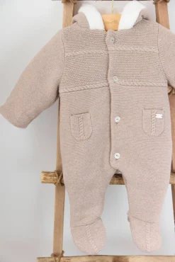 Combinaison Pilote Greige chiné en maille