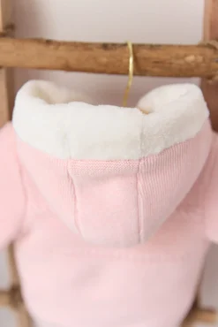 Combinaison Pilote Rose pâle en maille