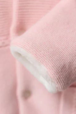 Combinaison Pilote Rose pâle en maille