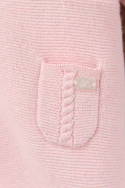 Combinaison Pilote Rose pâle en maille