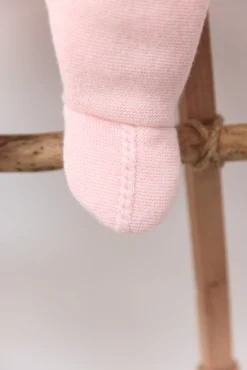 Combinaison Pilote Rose pâle en maille