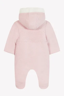 Combinaison Pilote Rose pâle en maille