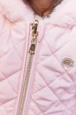 Doudoune Rose pale réversible