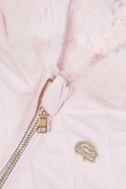 Doudoune Rose pale réversible