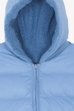 Doudoune Bleu grisé réversible