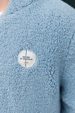 Doudoune Bleu grisé réversible