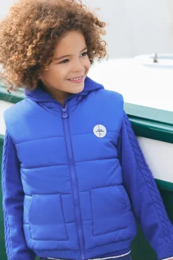 Doudoune Bleu électrique sans manches