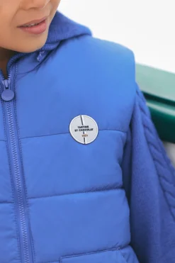 Doudoune Bleu électrique sans manches