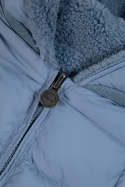 Doudoune Bleu grisé réversible