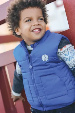 Doudoune Bleu électrique sans manches