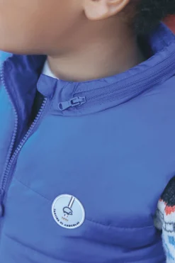 Doudoune Bleu électrique sans manches