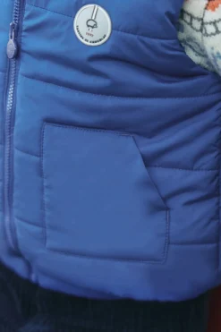 Doudoune Bleu électrique sans manches