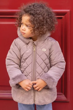 Doudoune Taupe réversible