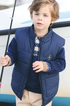 Doudoune Marine sans manches