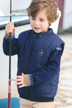 Doudoune Marine sans manches