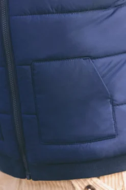 Doudoune Marine sans manches