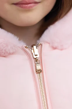 Doudoune Rose poudré réversible