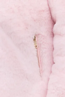 Doudoune Rose poudré réversible