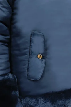 Doudoune Marine réversible