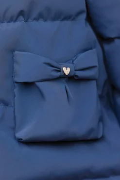 Doudoune longue Marine