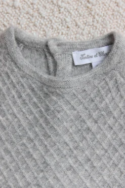 Ensemble Gris clair 100% cachemire