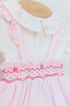 Ensemble court Rose pâle velours