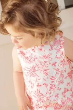 Ensemble court Praline inspiration Toile de Jouy