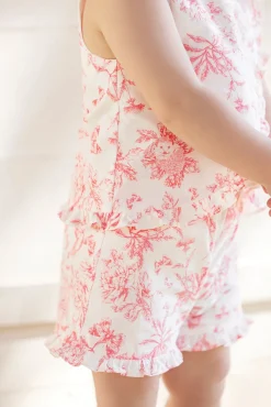 Ensemble court Praline inspiration Toile de Jouy