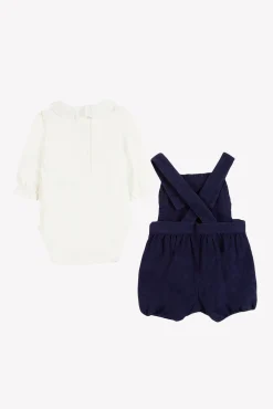 Ensemble court Myosotis velours