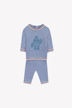 Ensemble jogging Bleu grisé robot