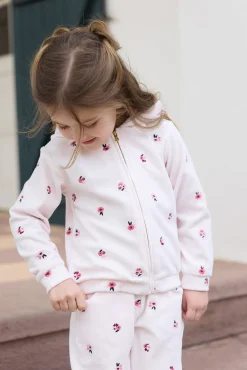 Ensemble jogging Rose pâle velours