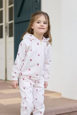 Ensemble jogging Rose pâle velours