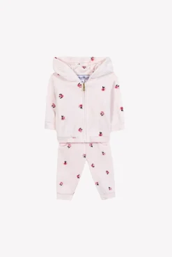 Ensemble jogging Rose pâle velours