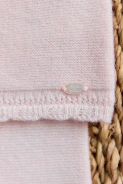 Ensemble long Rose pâle col volanté