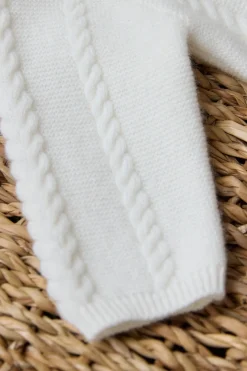 Ensemble long Ecru torsades